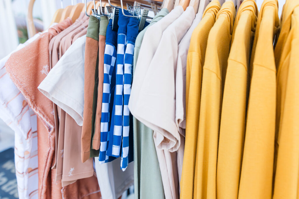 One thing I personally wanted to focus on was creating graphics from the photos to show how branding images can be best utilized by a business. Often, the full potential of an image goes far beyond the photograph itself.

Nobody can see the potential of an image quite like the photographer who captured it with a specific purpose in mind. Because of that, I made it a point to show how something as simple as a photo of the rack of clothes displayed outside the shop could easily be transformed into a graphic or marketing asset for social media or promotional materials.
